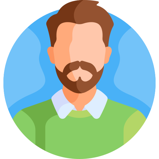 Headshot of a smiling male client.